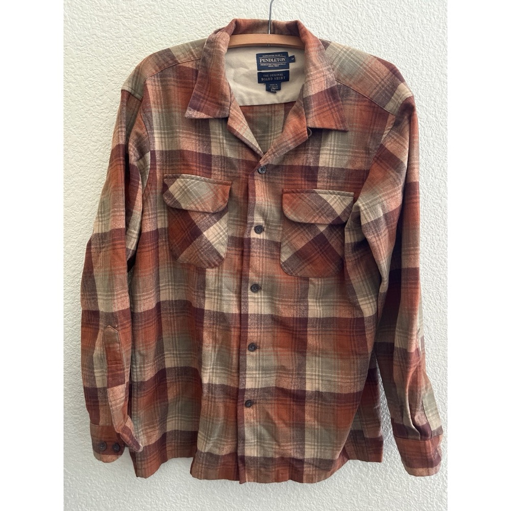 Pendleton Wool Plaid Original Board Shirt Men’s Size Medium